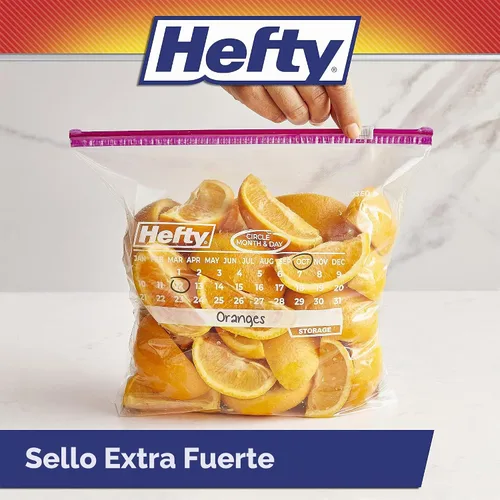 Vista 4 de Hefty Slider - Bolsas de almacenamiento para calendario, tamaño de galón, 30 unidades (paquete de 4), 120 en total Bulk Pack, Gallon Plastic Bags