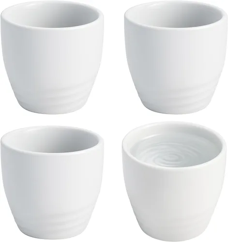 Vista 11 de Juego de 4 tazas de sake de porcelana de estilo japonés, juego de tazas pequeñas de cerámica para sake caliente o frío, tazas de sake tradicionales