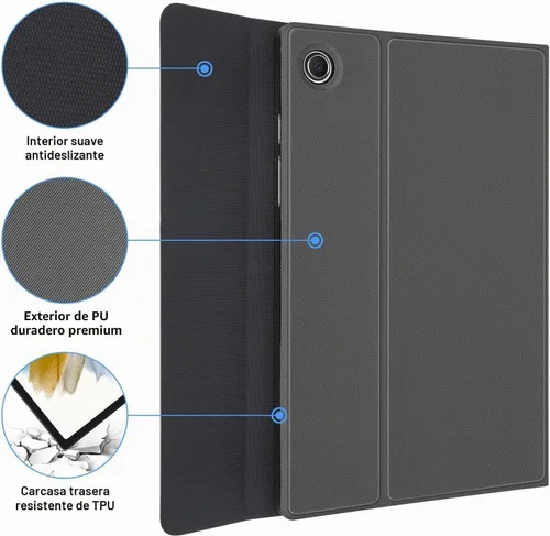 Vista 7 de Funda con teclado para Samsung Galaxy Tab A11 Plus / A9 Plus de 11 pulgadas, con retroiluminación Bluetooth A9+ con soporte para bolígrafo S