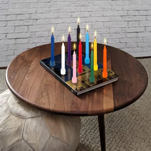 Vista 5 de Mega Candles Mini vela de hechizo con carillón cónico, 20 unidades, 4 x 1/2 Surtido