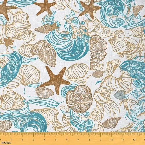 Vista 36 de Feelyou Tela de Dibujos Animados de Frutas por el Patio, Tela con Diseño Temático de Frutas Tropicales para Sillas y Proyectos de Bricolaje