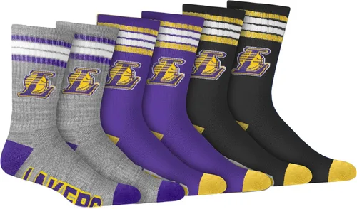 Vista 11 de Ultra Game Men's NBA Official Athletic Cushioned Secure Fit Team Crew Socks-3 Pack