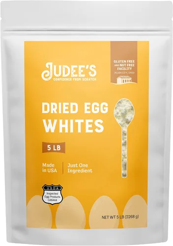 Vista 8 de Judee's Gluten Free Polvo de proteína de clara de huevo seco, nutrición completa y proteína de huevo, polvo para hornear y merengue sin gluten