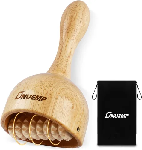 Vista 8 de ONUEMP Herramienta de masaje para celulitis, herramientas de masaje de terapia de madera, masajeador de drenaje linfático, kit de maderoterapia