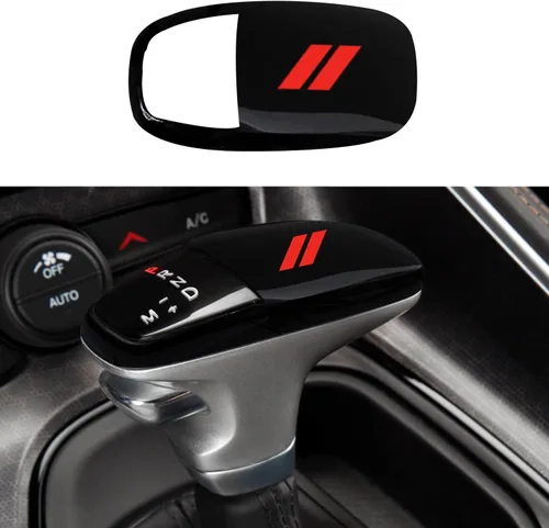 Vista 8 de Cubierta de la cabeza de la perilla de la palanca de cambios para Dodge Challenger Charger Accesorios 2015-2022 / Durango 2016-2023 ABS decoración
