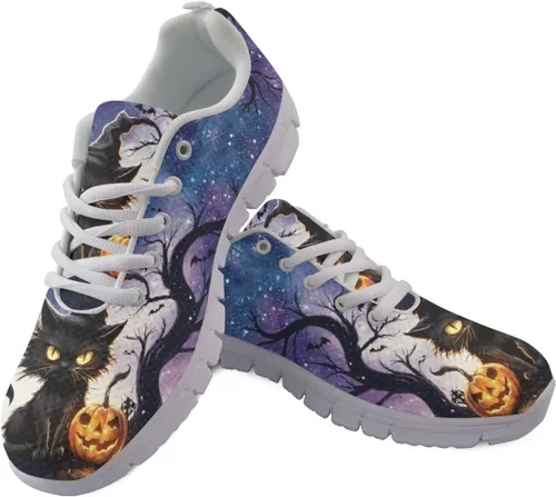 Vista 47 de HUGS IDEA Zapatos deportivos ligeros con patrón de enfermería para mujer Bandera estadounidense