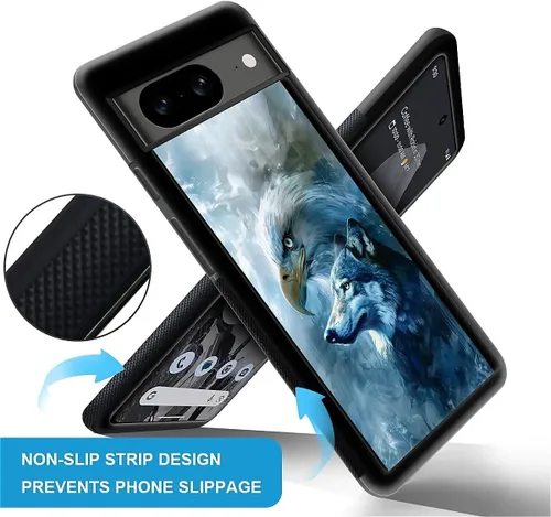 Vista 973 de Compatible con Google Pixel 4A 5G Mobile Case Creative Acrylic Panel trasero Silicona Protección Grip especialmente diseñado para Google Pixel 4A 5G