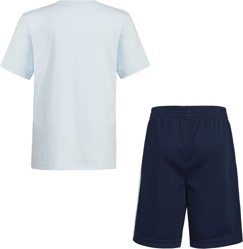 Vista 2 de adidas Conjunto de camiseta y pantalón corto de algodón de 2 piezas para niños