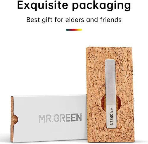 Vista 8 de MR.GREEN Brillo de uñas de cristal, limas de uñas de nanocristal y pulidor de uñas, kit profesional de herramientas de manicura de cristal para uñas