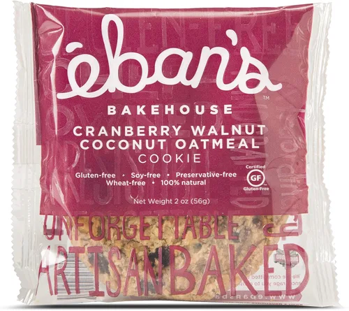 Vista 12 de Eban's Galletas frescas horneadas sin gluten, 24 galletas grandes (2 cajas de 12), suaves y masticables, envueltas individualmente, gourmet, sin