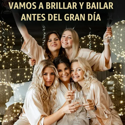 Vista 9 de 10 globos iluminados para fiestas, hechos de material TPU transparente