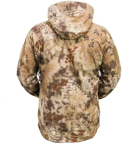 Vista 2 de Kryptek Men's Koldo Jacket Waterproof Windproof 3 Layer Camo Rain Shell with Pit Vents for Hunting and Outdoor Use