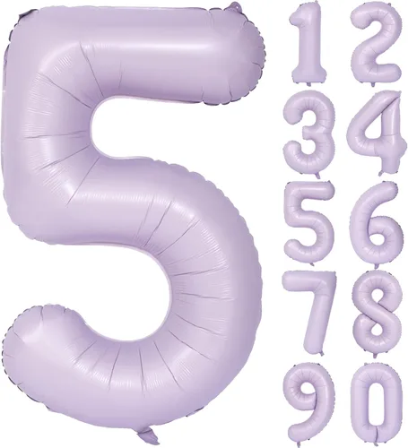 Vista 108 de Globos de 40 pulgadas con números de caramelo, papel de aluminio de helio, globos de látex de Mylar para fiesta de cumpleaños, decoración digital 0