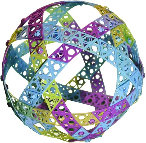 Vista 5 de Qubits Juego de construcción STEM - 100 piezas: un juguete de ingeniería y construcción de juego abierto (alternativa a los bloques)