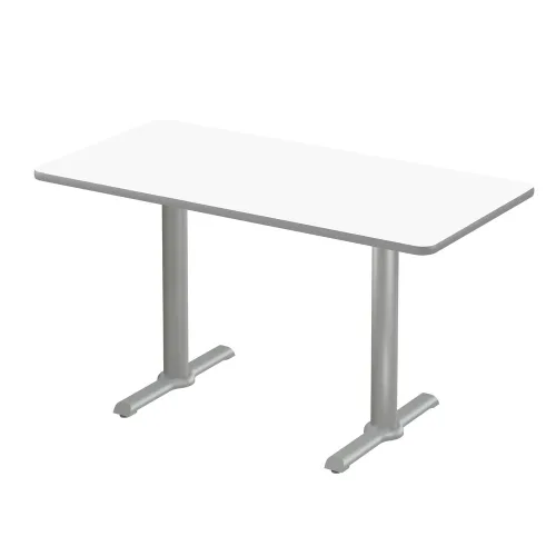 Vista 11 de Correll Mesa de bar redonda de 30 pulgadas, mesa de cóctel de comedor de 29 pulgadas de alto, parte superior laminada de nogal duradero, base