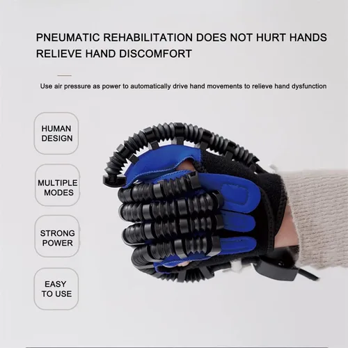 Vista 3 de Guantes de robot de rehabilitación para ambas manos, guantes de robot de rehabilitación de segunda generación con ambas manos, para pacientes