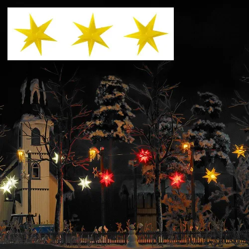 Vista 2 de Busch 5415 Iluminado Estrellas Amarillo 3/HO Escala Modelo Iluminación