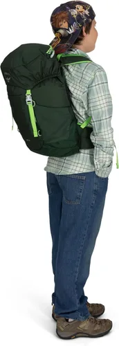 Vista 9 de Mochila de senderismo Osprey Jet 18L para niños, Azul Spikemoss