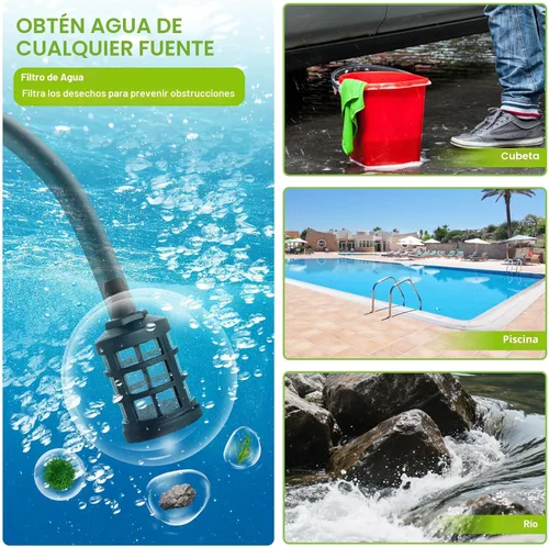 Vista 8 de KEPEAK Lavadora portátil inalámbrica, lavadora a batería de 1450 PSI con boquilla 6 en 1, 2 baterías de 4.0Ah y cargador, lavadora de mano