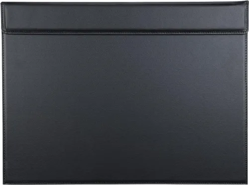Vista 13 de KINGFOM Vade para escritorio de cuero sintético ultra suave con clip para papel A3/A4, protector de mesa para dibujo y escritura, grande de 24"x18