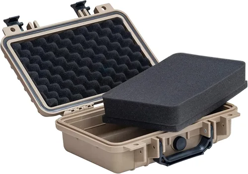 Vista 3 de MEIJIA Funda rígida protectora impermeable portátil para todo tipo de clima, funda para cámara pequeña, funda seca con espuma personalizable