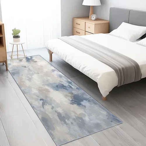 Vista 12 de Runners Rug for Hallways 2'x5' Non Slip Indoor Outdoor Runner Rug for Entryway, Retro Geometric Lines Printed Faux Wool Floor Washable Carpet Runner