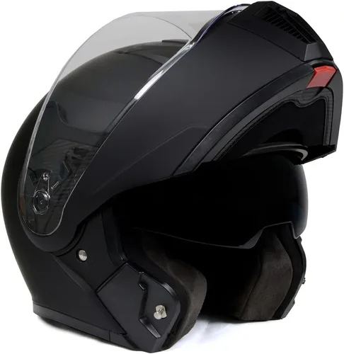 Vista 11 de Milwaukee Helmets Avanzados cascos modulares de motocicleta de cara completa para motorista con visera desplegable - XS