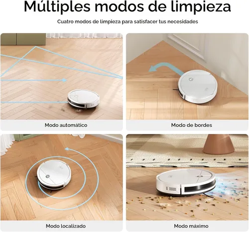 Vista 7 de ILIFE V2 Robot Aspirador, succión sin enredos, color blanco