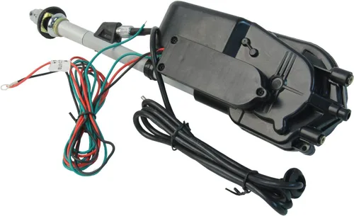 Vista 3 de URO Parts AUTA2050 Kit de Antena Eléctrica, Antena Eléctrica Universal con Mástil Cromado; incluye herrajes de montaje y conectores eléctricos; Se