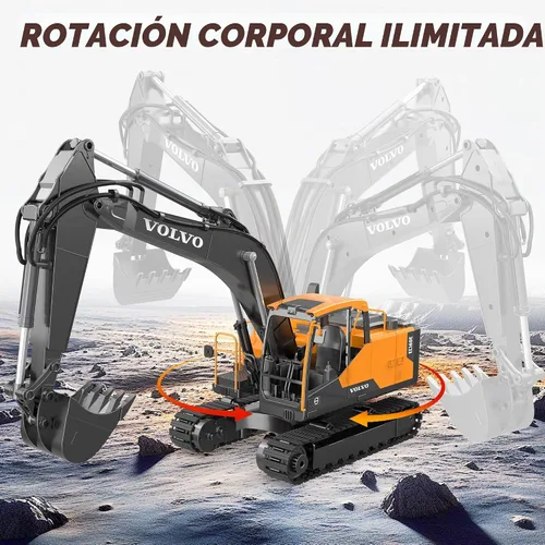 Vista 5 de DOUBLE E Excavadora Volvo RC 1:16 – Grado de hobby para adultos