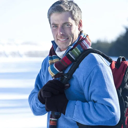 Vista 6 de OZERO Guantes de invierno para hombre y mujer Pantalla táctil Térmica Polar Polar Guante Cálido para Correr Conducción Bicicleta Ciclismo