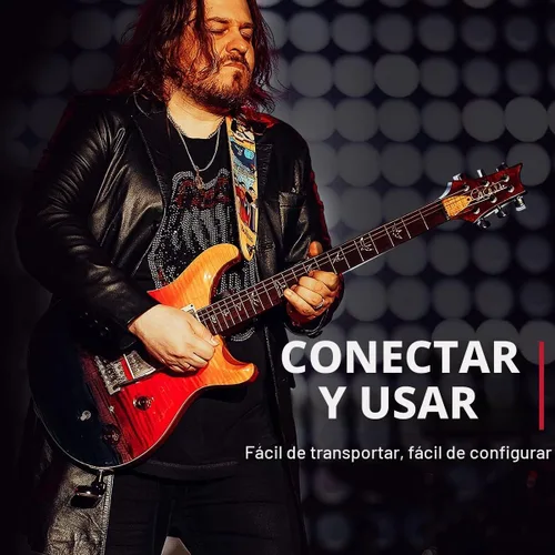 Vista 4 de Xvive Sistema inalámbrico de guitarra U2 con transmisor y receptor para guitarras eléctricas, bajo, violín (negro) Baja latencia de 5 ms, duración