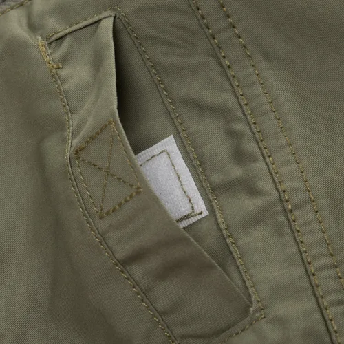Vista 6 de FREDD MARSHALL Camisa vaquera de bolsillo casual con botones para hombre, Suave, M, #117 Verde militar