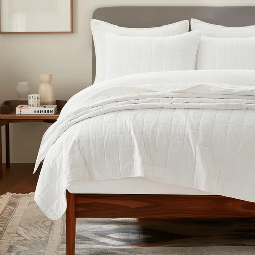 Vista 16 de EVERGRACEHOME - Juego de edredón de punto de caja 100% algodón, tamaño Queen, abedul Garment-Washed Softness, Lightweight All-Season Warmth, Cozy