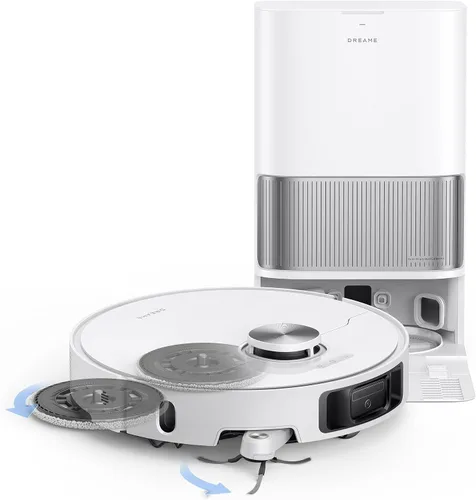 Vista 12 de DREAME L40s Ultra Robot Aspiradora y Fregona, Auto-Vaciado, Auto-Limpieza de la Fregona, Succión de 1,900 Pa, DuoBrush 100% Anti-enredos, Fregonas
