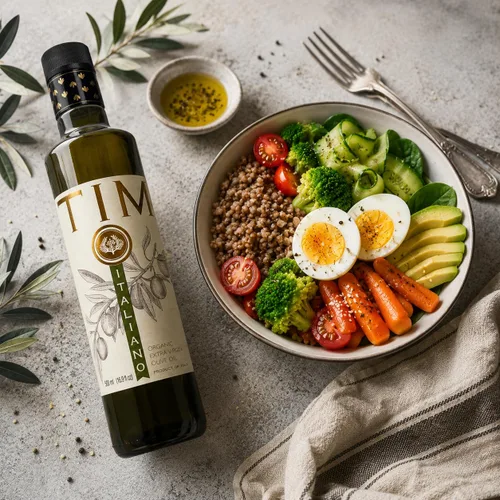 Vista 5 de Entimio Italiano Polifenoles italianos ricos (+400 mg/kg) 2023-2024 Nuevo aceite de oliva orgánico de cosecha fresca delicado extra virgen
