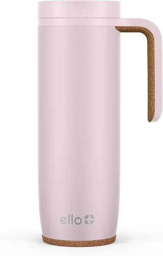 Vista 8 de Ello Magnet 18oz Taza de viaje de acero inoxidable con asa y tapa a prueba de fugas Taza de café con aislamiento al vacío mantiene las bebidas