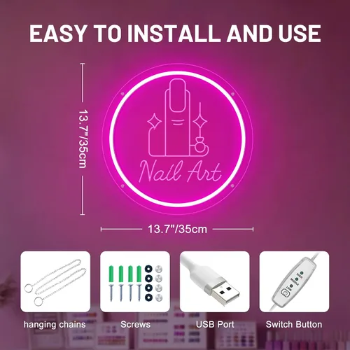 Vista 27 de Letrero de neón de baloncesto, 9.84 x 9.84 pulgadas, luz de neón LED de baloncesto, alimentado por USB con interruptor regulable, letrero LED