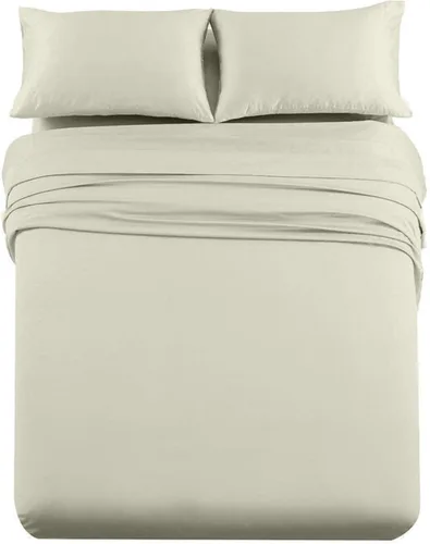 Vista 12 de Cottingon Juego de sábanas de 5 piezas tamaño King dividido para camas dobles ajustables, sábanas de microfibra de lujo suave XL para colchón