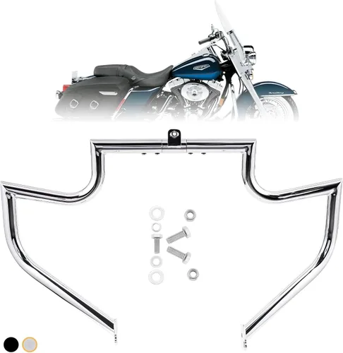 Vista 11 de Barra de Choque Protector de Motor Barra de Carretera para Harley Davidson Touring Road King Street Glide Electra Glide CVO y Modelos de Trike 97-08