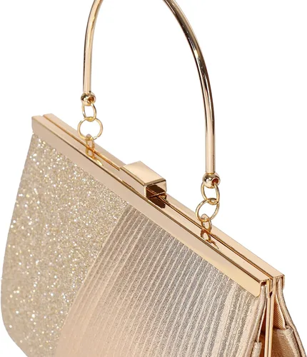 Vista 8 de Bolsos de noche para mujer con lentejuelas y purpurina bolsos de mano para mujer bolso de sobre bolso formal de boda fiesta de graduación