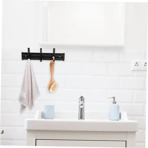 Vista 3 de DOITOOL Percha de baño para almacenamiento de inodoro, ganchos para ducha, gancho para toallas de baño