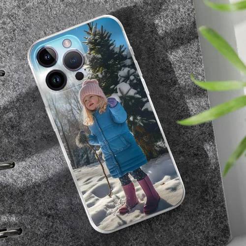 Vista 6 de Funda personalizada para iPhone 14, 13, 12, 11 Pro Max Mini Plus XR X Xs, diseña tu propia imagen, funda para fotos, a prueba de arañazos, 1 Foto