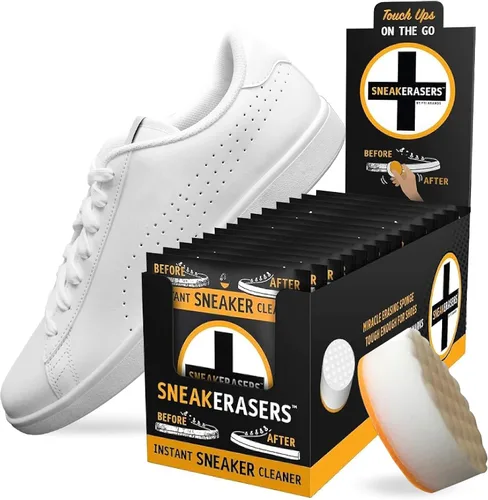 Vista 9 de SneakERASERS Instant Sneaker Cleaner Sponge, Effective Shoe Cleaning for White Sneakers, Tennis Shoes