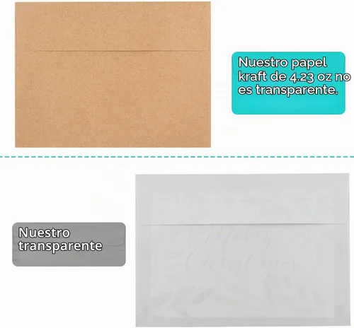Vista 4 de 90 paquetes de sobres 3.5x5 para invitaciones, sobres de invitación A1, sobres de papel kraft marrones, sobres pequeños RSVP para bodas, fotos