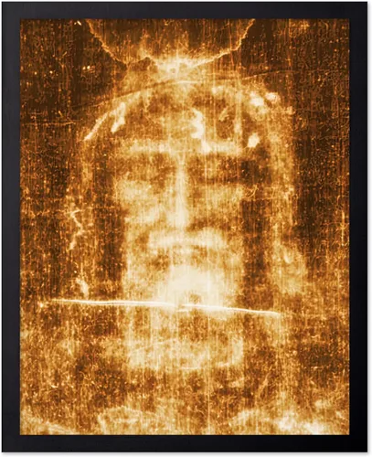 Vista 49 de Poster Master Póster de retrato vintage, impresión cristiana retro, regalo para religiosos, amigos, cara de Jesucristo, sudario de Turín, Biblia