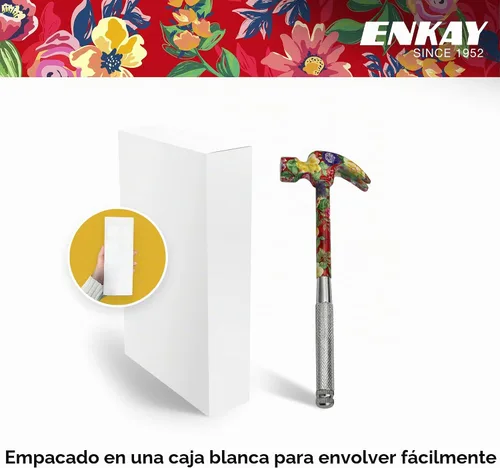 Vista 7 de Papa John's Toolbox, herramienta 6 en 1: martillo y destornillador floreados para mujer, Paquete de 10, 1