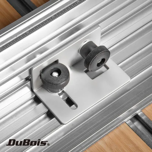 Vista 3 de DuBois 51032 Soportes de pista múltiple con pernos hexagonales y tornillos de perilla de montaje, 1/4"-20 x 1", paquete de 2
