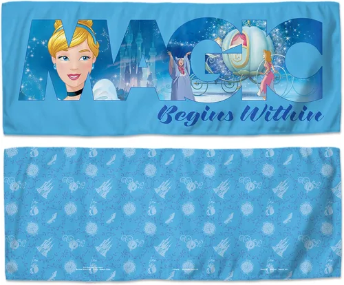 Vista 6 de Disney WinCraft Cenicienta Magic comienza dentro de una toalla de enfriamiento