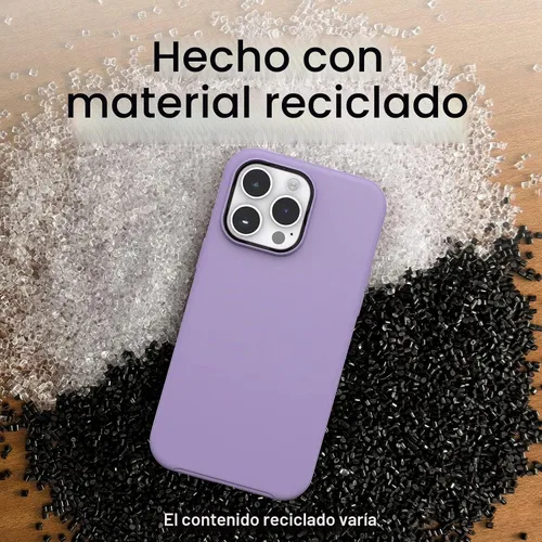 Vista 7 de OtterBox Serie Symmetry + Funda antimicrobiana con MagSafe para iPhone 14 Pro Max (solamente) - You Lilac IT (morado)